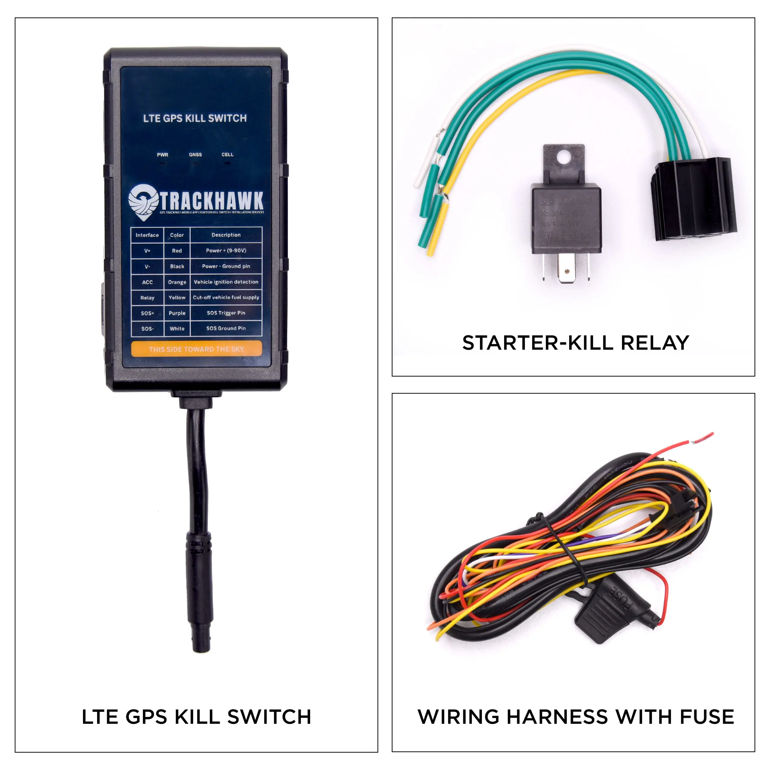 GPS Kill Switch Tracker, 4G LTE Hardwired