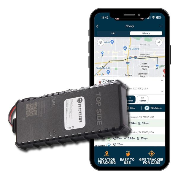 Wired GPS Tracker  Hidden, Real-Time Updates, Backup Battery
